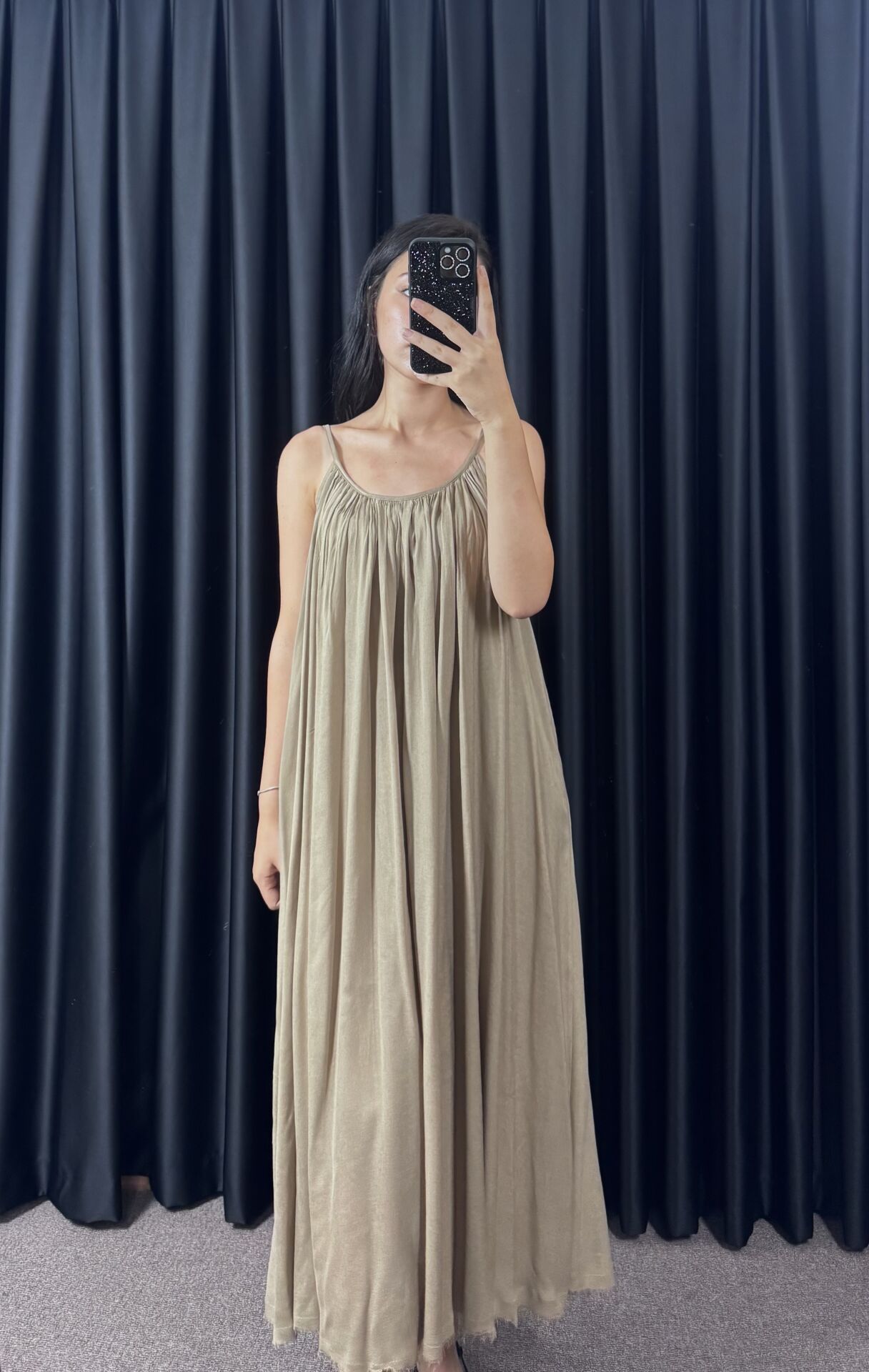 VİZON ASKILI ELBİSE