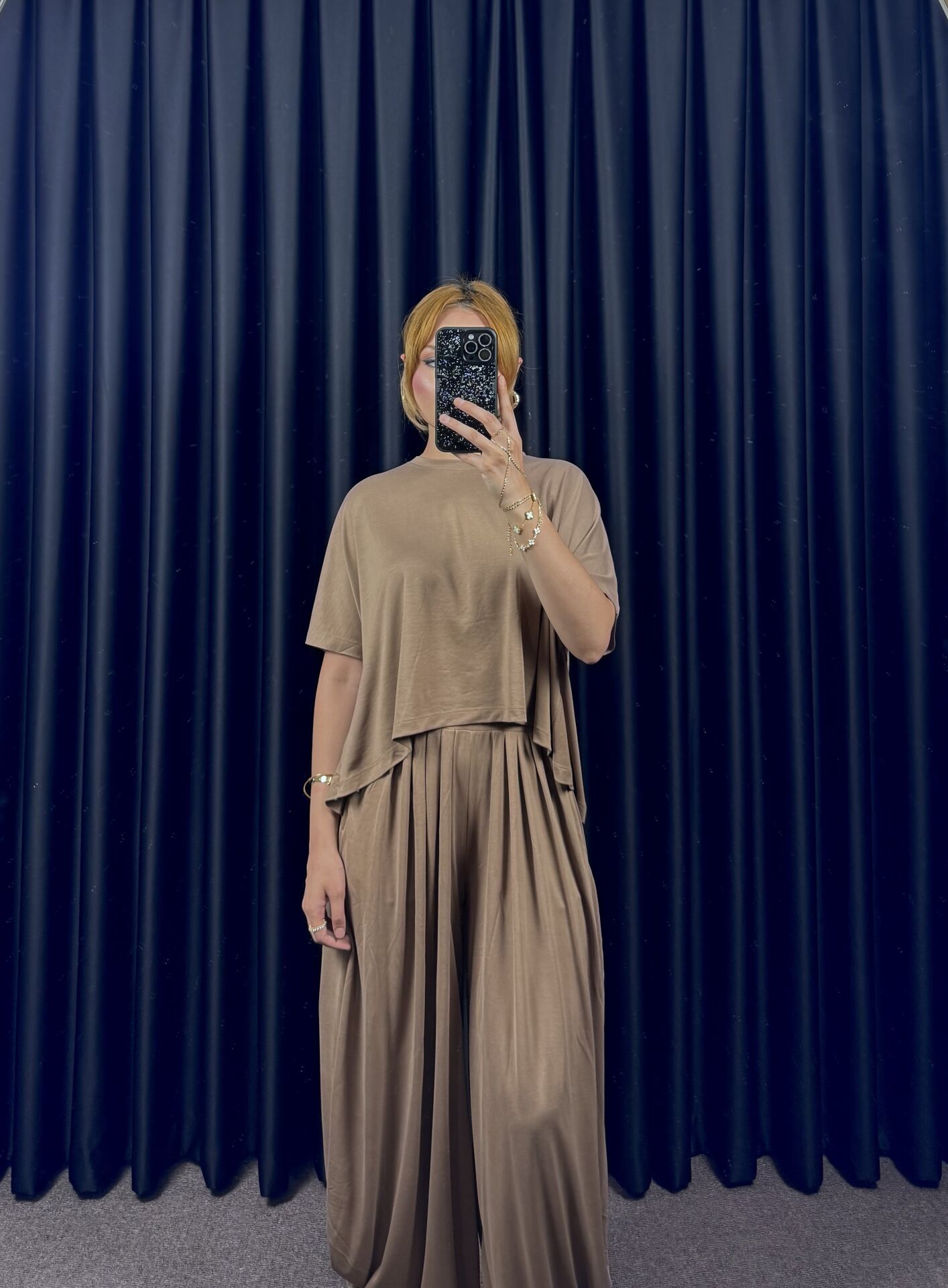 TİŞÖRT PANTOLON TAKIM - KAHVE