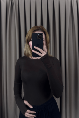 PARMAK DETAYLI BODY–KAHVERENGİ